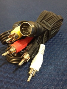 Universal 5 pin Din plug to 4 x RCA Lead. 3 meters long. Great for a B&o Beosound 9000 on any mounted position. Floor, table or great for floor stand as used in the Beosound 9000.